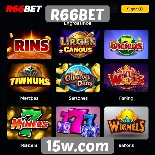 Comparativo de jogos populares no R66BET